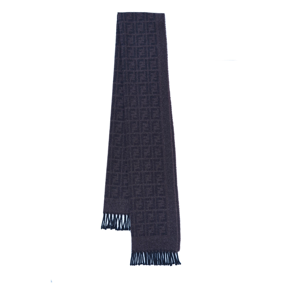 Fendi Authentic Wool FF Pattern Vintage Pre-Loved Scarf
