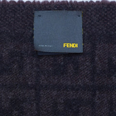 Fendi Authentic Wool FF Pattern Vintage Pre-Loved Scarf