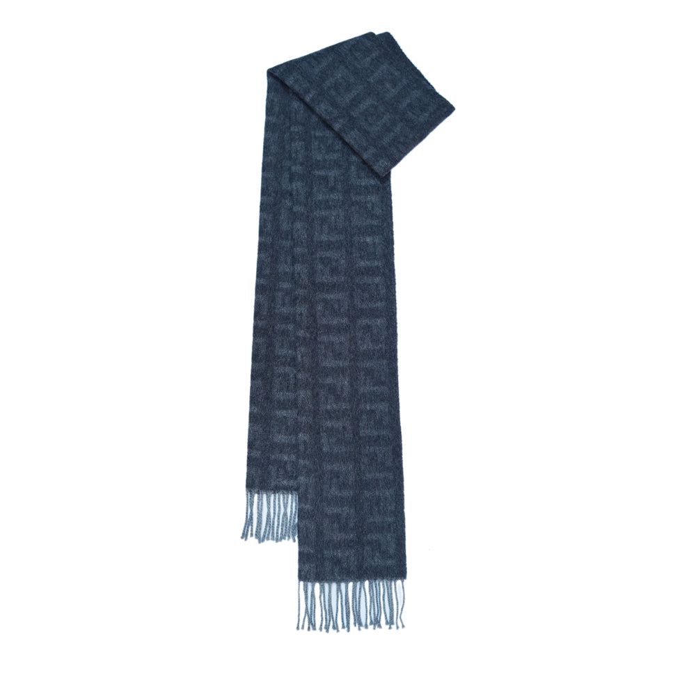 Fendi Authentic Wool FF Pattern Vintage Pre-Loved Scarf