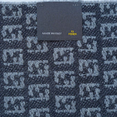 Fendi Authentic Wool FF Pattern Vintage Pre-Loved Scarf