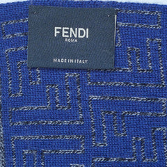 Fendi Authentic Wool FF Pattern Vintage Pre-Loved Scarf