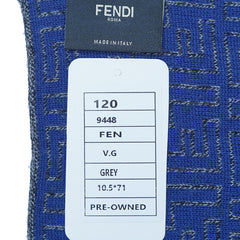 Fendi Authentic Wool FF Pattern Vintage Pre-Loved Scarf