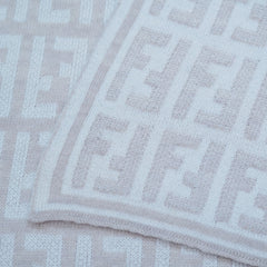 Fendi Authentic Wool FF Pattern Vintage Pre-Loved Scarf