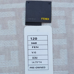Fendi Authentic Wool FF Pattern Vintage Pre-Loved Scarf
