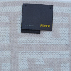 Fendi Authentic Wool FF Pattern Vintage Pre-Loved Scarf