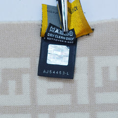 Fendi Authentic Wool FF Pattern Vintage Pre-Loved Scarf