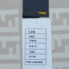 Fendi Authentic Wool FF Pattern Vintage Pre-Loved Scarf