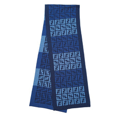 Fendi Authentic Wool FF Pattern Vintage Pre-Loved Scarf