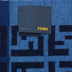 Fendi Authentic Wool FF Pattern Vintage Pre-Loved Scarf