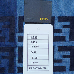Fendi Authentic Wool FF Pattern Vintage Pre-Loved Scarf