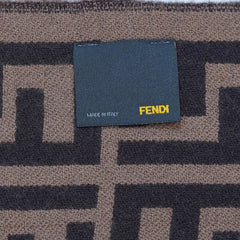 Fendi Authentic Wool FF Pattern Vintage Pre-Loved Scarf