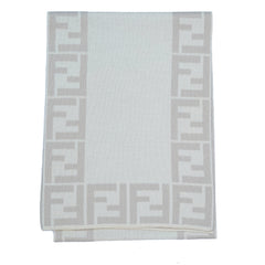 Fendi Authentic Wool FF Pattern Vintage Pre-Loved Scarf