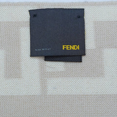 Fendi Authentic Wool FF Pattern Vintage Pre-Loved Scarf