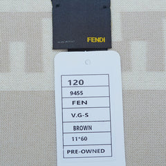 Fendi Authentic Wool FF Pattern Vintage Pre-Loved Scarf