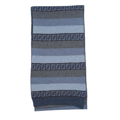 Fendi Authentic Wool FF Pattern Vintage Pre-Loved Scarf
