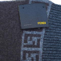 Fendi Authentic Wool FF Pattern Vintage Pre-Loved Scarf