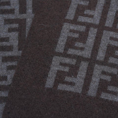 Fendi Authentic Wool FF Pattern Vintage Pre-Loved Scarf