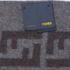 Fendi Authentic Wool FF Pattern Vintage Pre-Loved Scarf