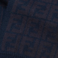 Fendi Authentic Wool FF Pattern Vintage Pre-Loved Scarf