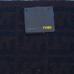 Fendi Authentic Wool FF Pattern Vintage Pre-Loved Scarf