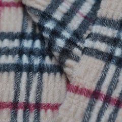 Cashmere/Wool Plaid Print Vintage Pre-Loved Scarf