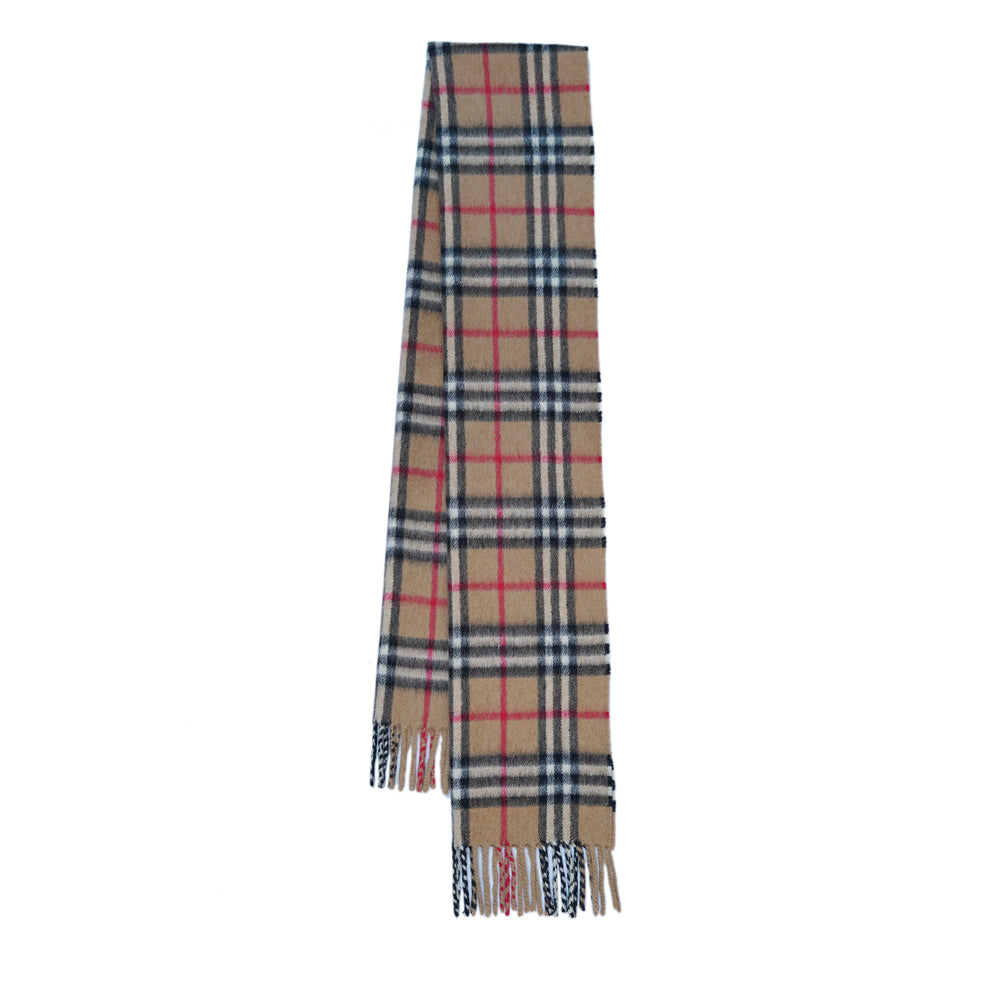Cashmere Plaid Print Vintage Pre-Loved Scarf