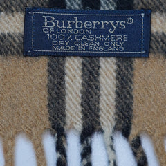 Cashmere Plaid Print Vintage Pre-Loved Scarf