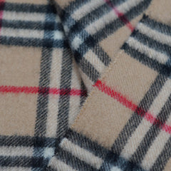 Cashmere/Wool Plaid Print Vintage Pre-Loved Scarf