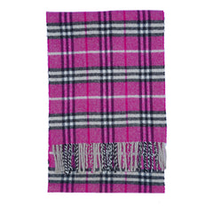 Lambswool Plaid Print Vintage Pre-Loved Scarf