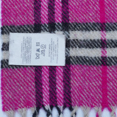 Lambswool Plaid Print Vintage Pre-Loved Scarf