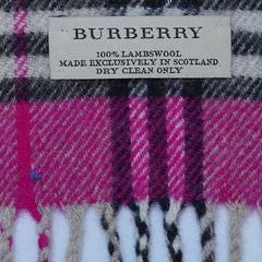 Lambswool Plaid Print Vintage Pre-Loved Scarf