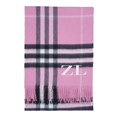 Cashmere Plaid Print Vintage Pre-Loved Scarf