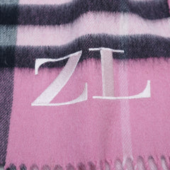 Cashmere Plaid Print Vintage Pre-Loved Scarf