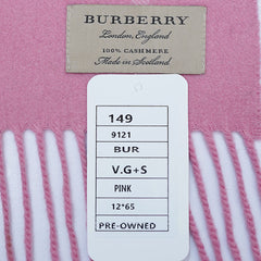 Cashmere Plaid Print Vintage Pre-Loved Scarf