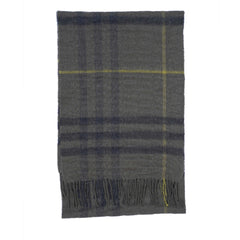 Cashmere/Merino Plaid Print Vintage Pre-Loved Scarf