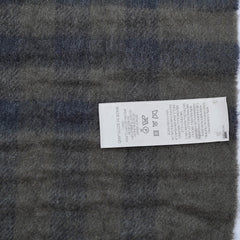 Cashmere/Merino Plaid Print Vintage Pre-Loved Scarf