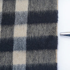 Cashmere Plaid Print Vintage Pre-Loved Scarf