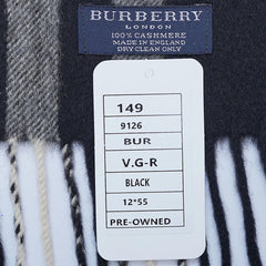 Cashmere Plaid Print Vintage Pre-Loved Scarf