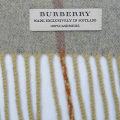 Cashmere Plaid Print Vintage Pre-Loved Scarf