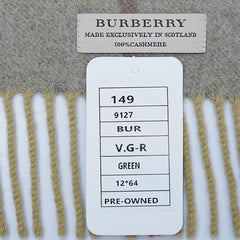 Cashmere Plaid Print Vintage Pre-Loved Scarf