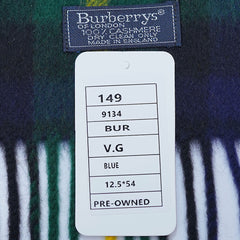 Cashmere Plaid Print Vintage Pre-Loved Scarf