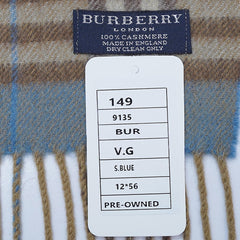 Cashmere Plaid Print Vintage Pre-Loved Scarf