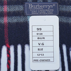 Cashmere Plaid Print Vintage Pre-Loved Scarf