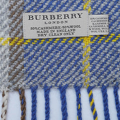 Cashmere Plaid Print Vintage Pre-Loved Scarf