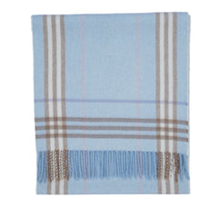 Cashmere/Wool Plaid Print Vintage Pre-Loved Scarf