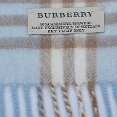 Cashmere/Wool Plaid Print Vintage Pre-Loved Scarf