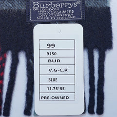 Cashmere Plaid Print Vintage Pre-Loved Scarf