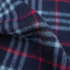 Cashmere/Wool Plaid Print Vintage Pre-Loved Scarf