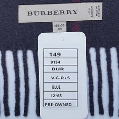 Cashmere Large Check Vintage Pre-Loved Scarf