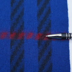 Cashmere Large Check Vintage Pre-Loved Scarf